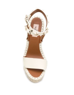 Rockstud woven wedges