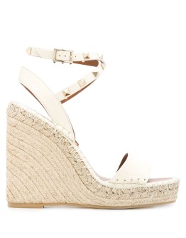 Rockstud woven wedges
