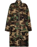 oversized padded camouflage-print coat