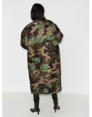 oversized padded camouflage-print coat