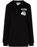 Teddy bear logo-print hoodie