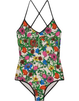 Pop Flora print swimsuit