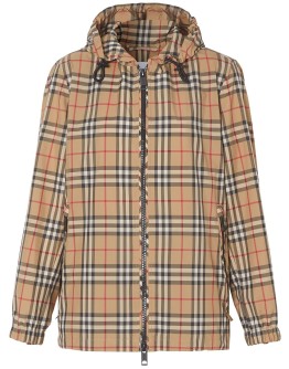 Vintage Check hooded jacket