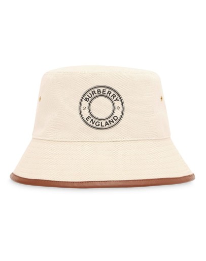 logo print bucket hat