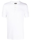 collarless polo shirt
