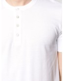 collarless polo shirt