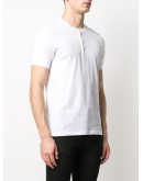collarless polo shirt