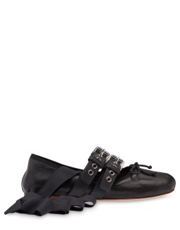 lace-up ballerina shoes