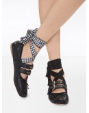 lace-up ballerina shoes