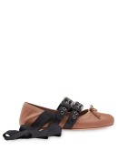 belted ballerina shoes