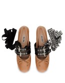 belted ballerina shoes