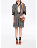 houndstooth check shorts