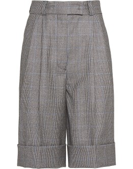 houndstooth check shorts