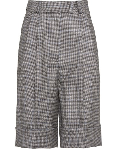 houndstooth check shorts