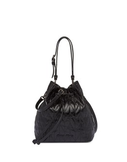 quilted bucket bag