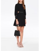 crystal nappa leather bucket bag