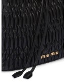 crystal nappa leather bucket bag