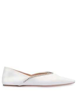 crystal embellished ballerina shoes