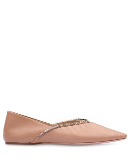 crystal-embellished ballerina shoes