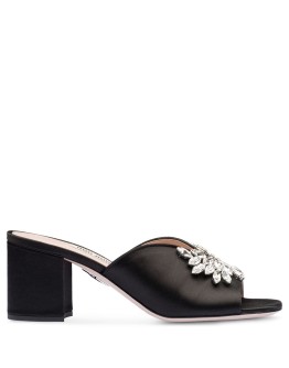 crystal-embellished mules