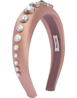 crystal satin headband