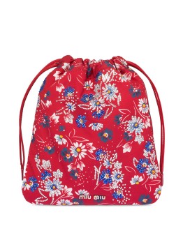 printed cotton pouch