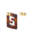 FF motif earrings