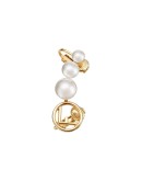 F is Fendi pearl clip ear cuff