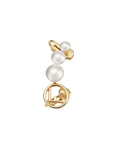 F is Fendi pearl clip ear cuff