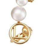 F is Fendi pearl clip ear cuff