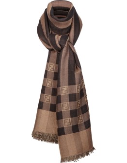 FF motif striped scarf