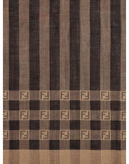 FF motif striped scarf