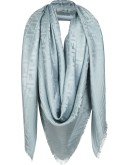 FF motif frayed scarf