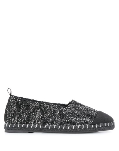 metallic flat espadrilles