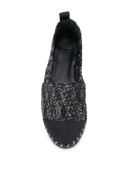 metallic flat espadrilles