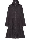 tiered midi raincoat