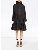 tiered midi raincoat