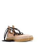satin platform ballerina shoes