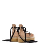 satin platform ballerina shoes