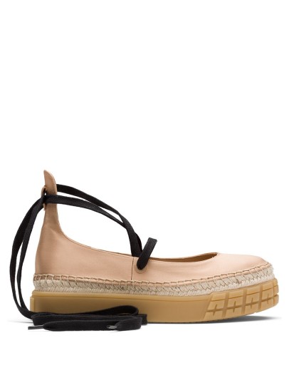 satin platform ballerina shoes