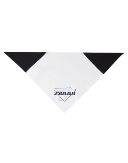 logo print scarf