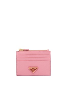 logo plaque zipped wallet