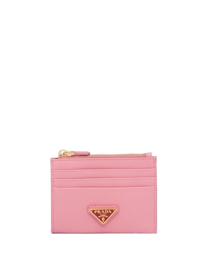 logo plaque zipped wallet