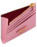 logo plaque zipped wallet