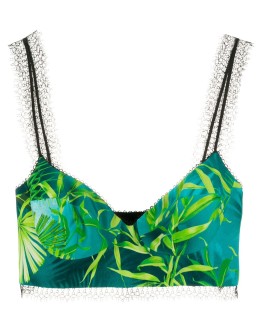 botanical-print bralette top