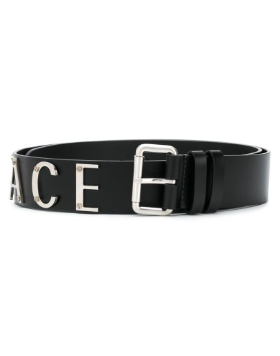 logo embellished belt