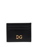 logo-embellished leather card holder