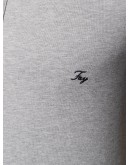 contrast trim embroidered logo polo shirt