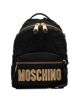 logo-appliqued backpack