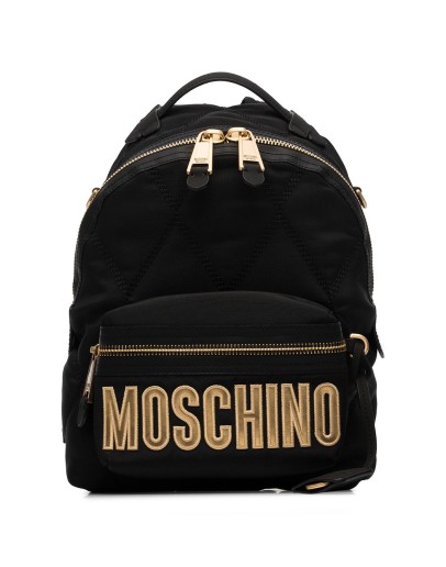 logo-appliqued backpack